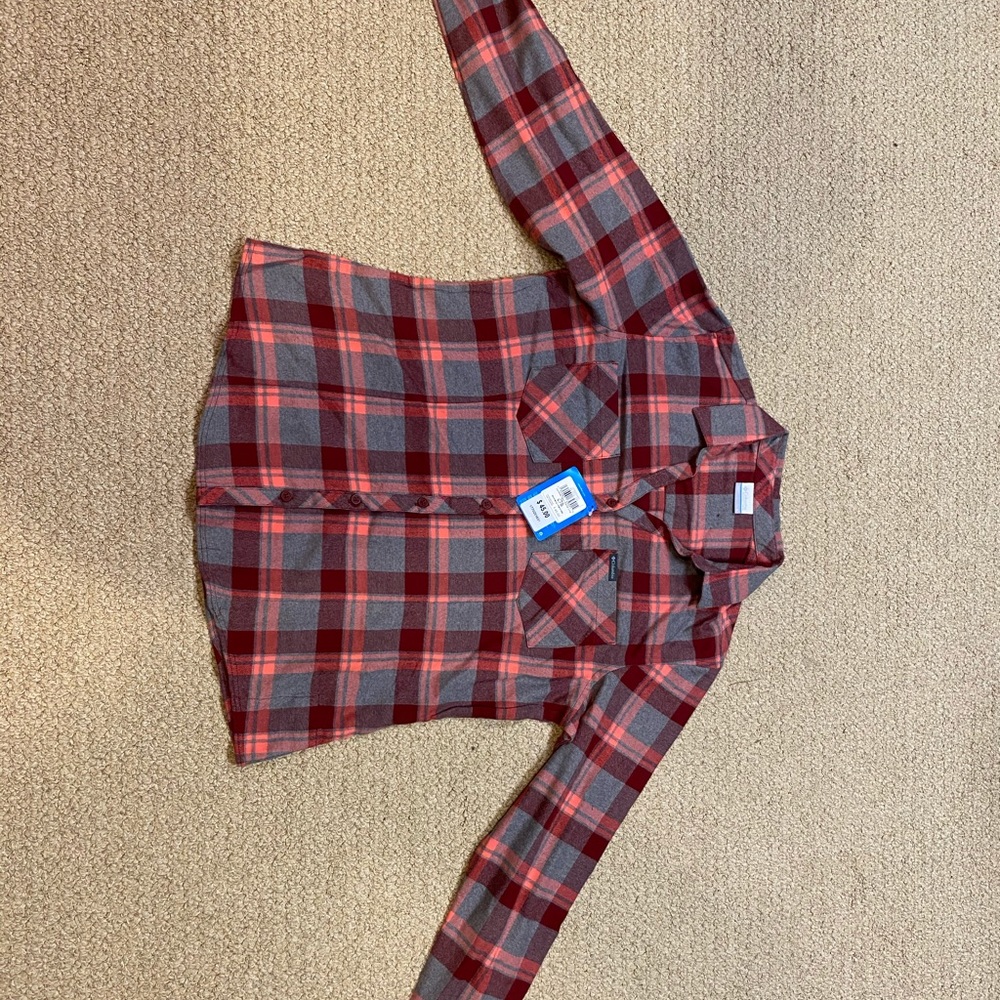 Women’s Columbia Plaid Button Up Shirt, Size Large